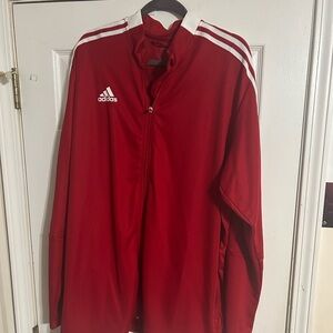 Adidas Men's Bold Red Windbreaker